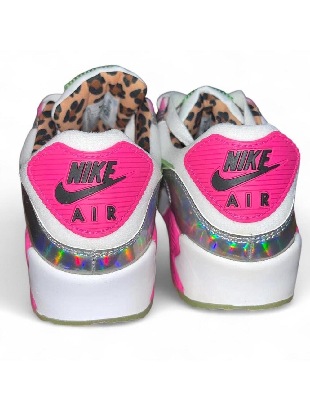 Nike Air Max 90 LX Daisy Leopard Iridescent Wms 7.5 - Picture 6 of 7